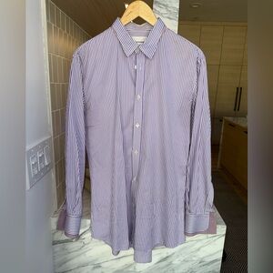 Alexander McQueen Purple Striped Men's Shirt